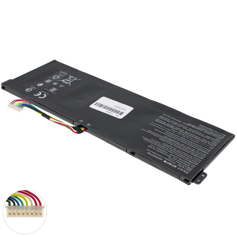 Акумулятор до ноутбука ACER AP18C7M/15.4V Swift 5 SF514-54T SF514-54GT 15.4V 3634mAh 55.9Wh Black