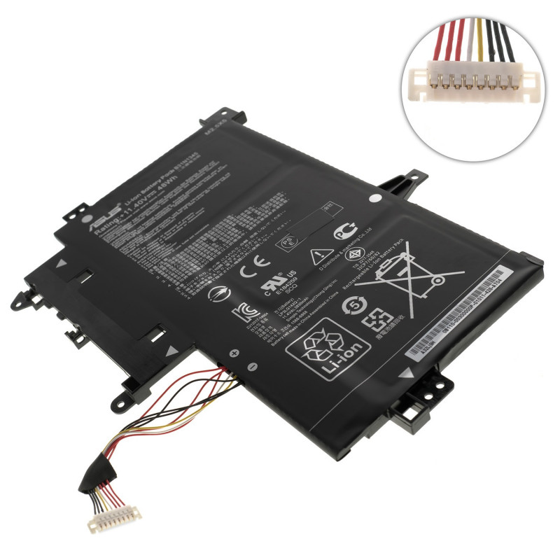 Батарея для ноутбука ASUS B31N1345 Transformer Book TP500LA TP500LB TP500LN 11.4V 3400mAh 39Wh Black