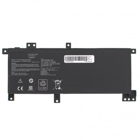 Батарея для ноутбука ASUS C21N1508 VivoBook X456UF X456UV R457UJ R457UV R457UA 7.6V 3800mAh Black