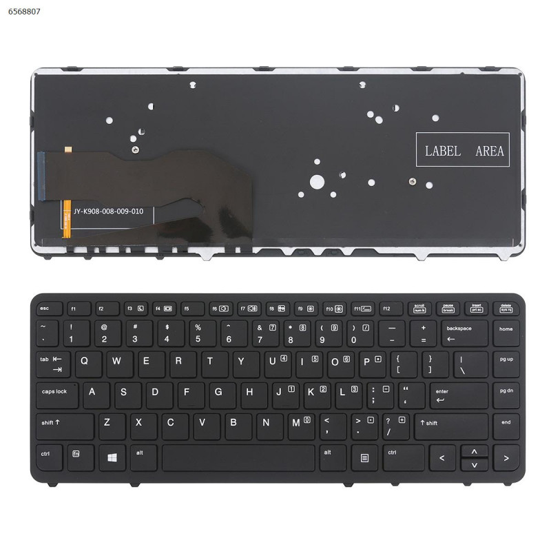 Клавиатура EliteBook 740 745 750 755 840 850 g1 g2 ZBook 14 черная без рамки