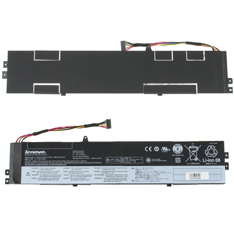 Акумулятор до ноутбука LENOVO 45N1140 ThinkPad S431 S440 14.8V 3100mAh 46Wh Black orig