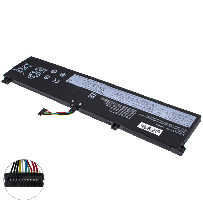 Акумулятор до ноутбука LENOVO L19M4PC2 Legion 5 17IMH05 5 15ARH05 7 15IMH05 15.36V 5350mAh 80Wh Black Акумулятор до ноутбука LENOVO L19M4PC2 Legion 5 17IMH05 5 15ARH05 7 15IMH05 15.36V 5350mAh 80Wh Black