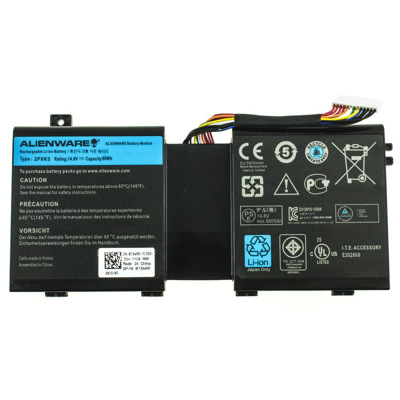 Акумулятор до ноутбука DELL 2F8K3 Alienware 17 R5 1