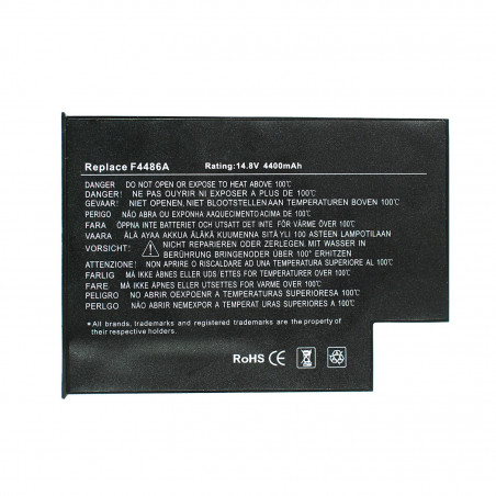 Батарея для Acer F4486 Aspire 1300 1301 1302 1304 1306 1307 1310 Fujitsu Amilo M6300 M8800 HP ZE1000 14.8V 4400mAh Black