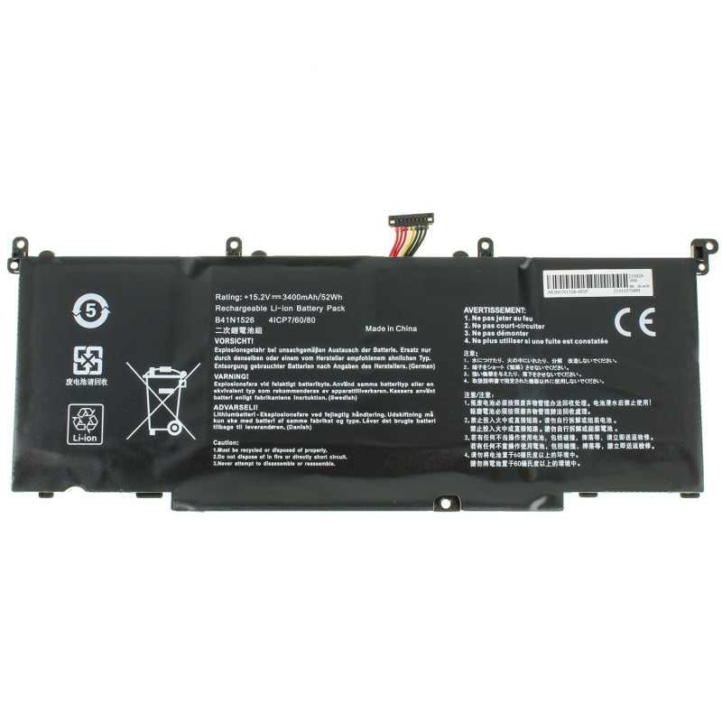 Акумулятор Asus B41N1526 B41N1526 0B200-01940000 4ICP7/6