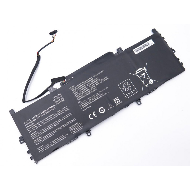 Акумулятор Asus C41N1715 C41N1715 0B200-02760000 4ICP4/72/75.U3100FN U3100UN UX331FN UX331UA UX331UA-1A UX331UA-1B UX331UA-1E