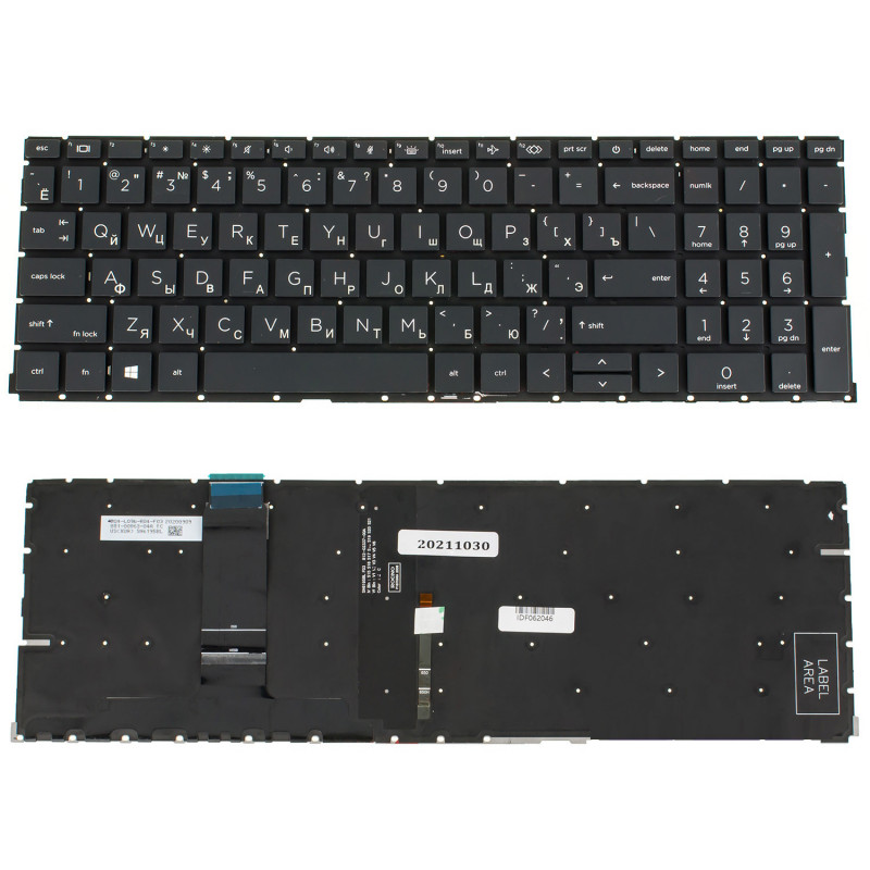 Клавиатура для ноутбука HP ProBook 450 G8 455 G8 455R G8 650 G8 X8QCSG-A4310-XUA SN6195BL m21741-251 2B-ABU07O100 X8QCSG