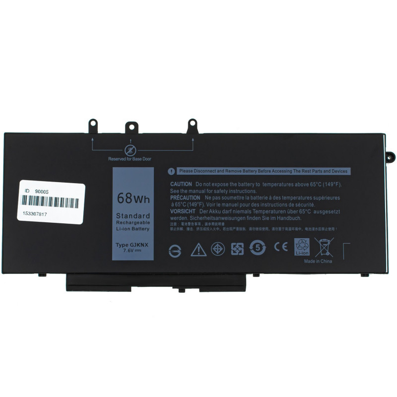 Батарея для ноутбука Dell Latitude E 5580 5480 5280 GJKNX M3520 M3530 8500mAh (68Wh), 4cell, 7.6 V, Li-ion