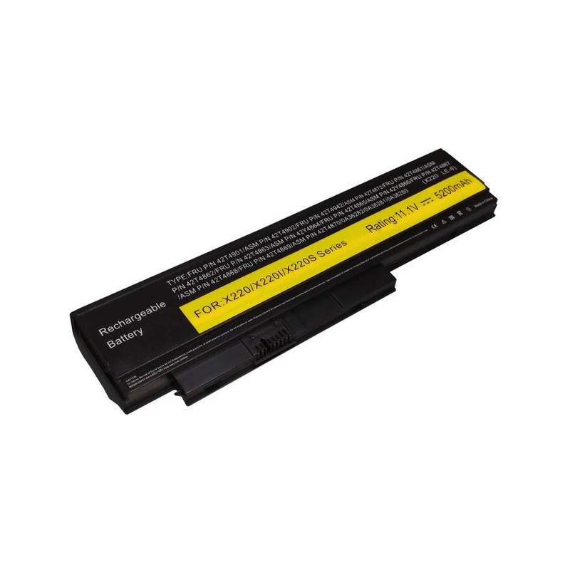 Акумулятор до Lenovo 42T4879 0A36285 42T4881 0A36286 42T4882 42T4877l 42T4881 ThinkPad X220t X220 X220i 5200 mAh 11,1 V 47 Wh Акумулятор до Lenovo 42T4879 0A36285 42T4881 0A36286 42T4882 42T4877l 42T4881 ThinkPad X220t X220 X220i 5200 mAh 11,1 V 47 Wh