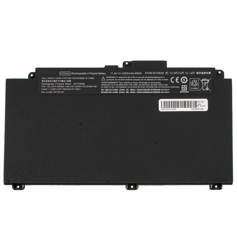 Батарея HP HSTNN-IB8B 931702-421 CD03 HSN-114C-5 HSN-I14C-5 HSTNN-LB8F 931702-541 CD03048XL HSN-115C HSN-I15C HSTNN-UB7K 931719 Батарея HP HSTNN-IB8B 931702-421 CD03 HSN-114C-5 HSN-I14C-5 HSTNN-LB8F 931702-541 CD03048XL HSN-115C HSN-I15C HSTNN-UB7K 931719