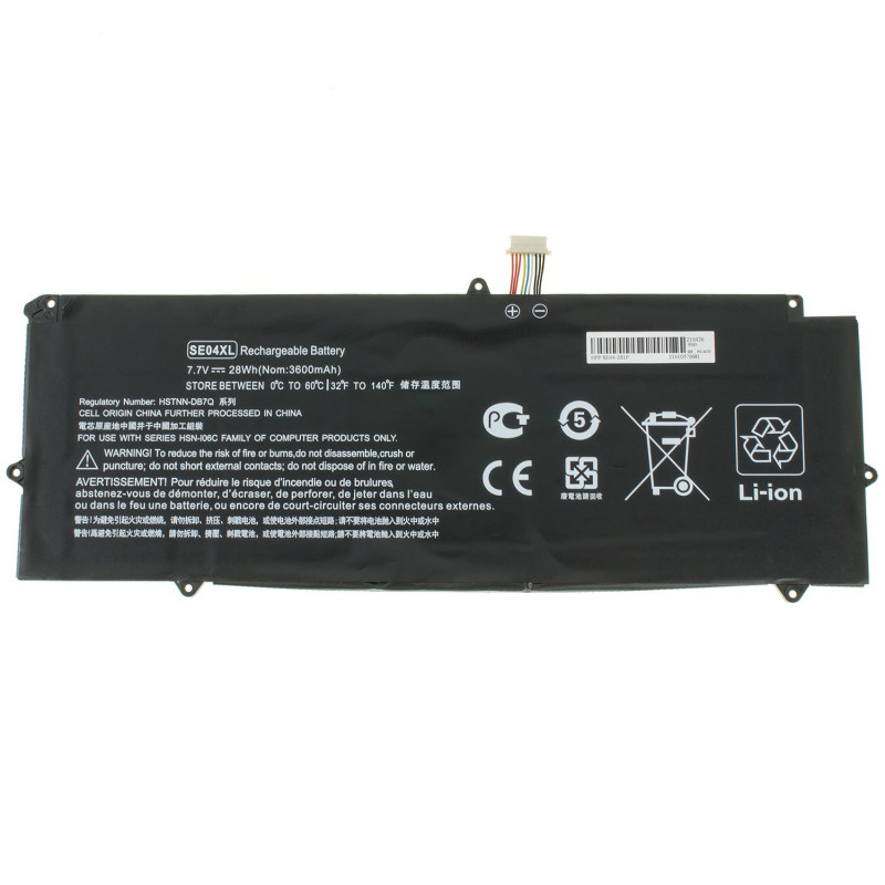 Батарея для ноутбука HP SE04XL HSTNN-DB7Q 860724-2B1 860724-2C1 860708-855 Pro X2 612 G2 7.7V 3600mAh Black orig