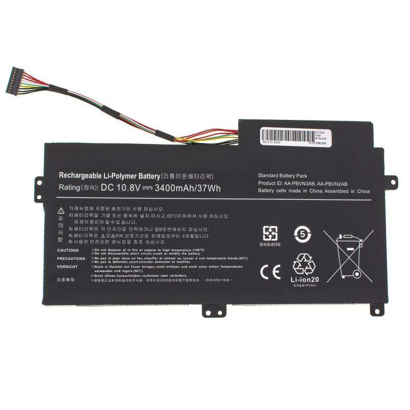 Батарея для ноутбука Samsung NP370R5E AA-PBVN3AB BA43-00358A 3370R4E 3370R5E 5510R5E NP370R4E NP450R4E NP450R5E 10.8V 3400mAh 3