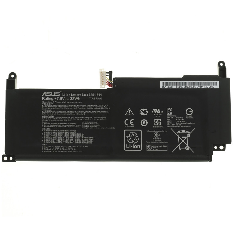 Батарея для ноутбука ASUS B21N1344 B21Bn9H BU201 BU201L BU201LA 7.6V 4110mAh 32Wh Black 0B200-00600300M orig Батарея для ноутбука ASUS B21N1344 B21Bn9H BU201 BU201L BU201LA 7.6V 4110mAh 32Wh Black 0B200-00600300M orig