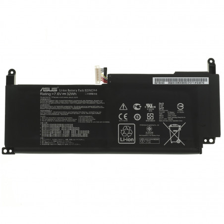 Батарея для ноутбука ASUS B21N1344 B21Bn9H BU201 BU201L BU201LA 7.6V 4110mAh 32Wh Black 0B200-00600300M orig