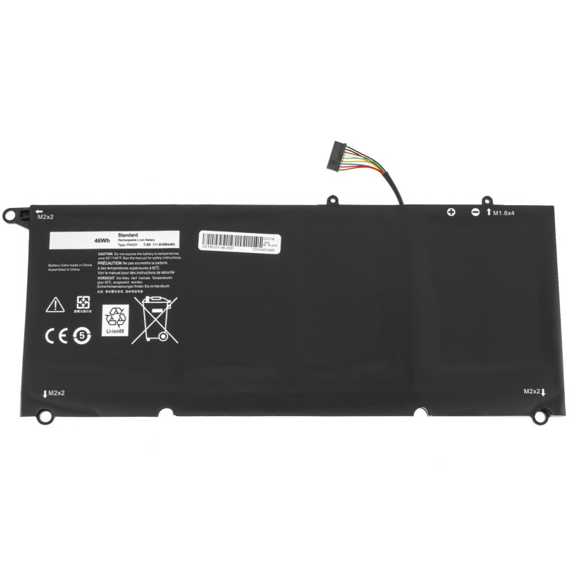 Акумулятор DELL PW23Y RNP72 TP1GT XPS 13-9360-D1605T D1705G D1705 D1505 D1805T D1609 D1505G D1805TG D1609G 9360 D1605G series 7