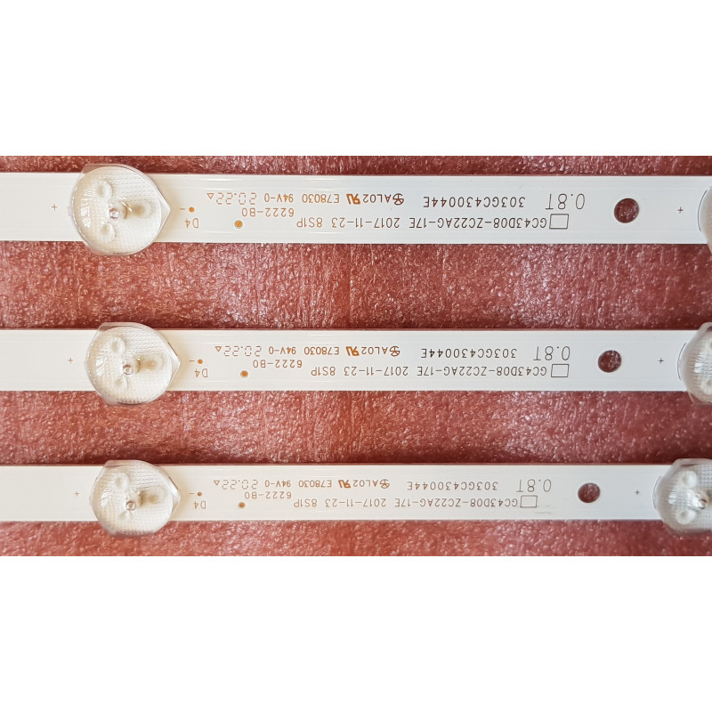Подсветка GC43D08-ZC22AG-17E GC43D08 2017-11-23 ZC22AG 17 E 303GC430044 SAMSUNG UE43J5202AU 43J5202 BOEI430WU1 Подсветка GC43D08-ZC22AG-17E GC43D08 2017-11-23 ZC22AG 17 E 303GC430044 SAMSUNG UE43J5202AU 43J5202 BOEI430WU1