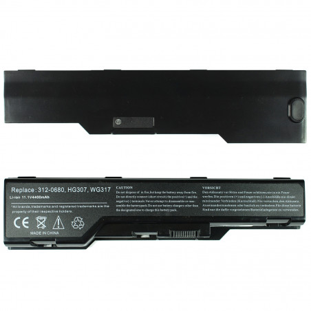 Батарея Dell HG307 0RN887 0RU028 0T330 0TK330 0TK362 0TK363 0TX363 0XT816 0XT827 0XT828 312-0660 312-0662 312-0663 3UR18650F-2-