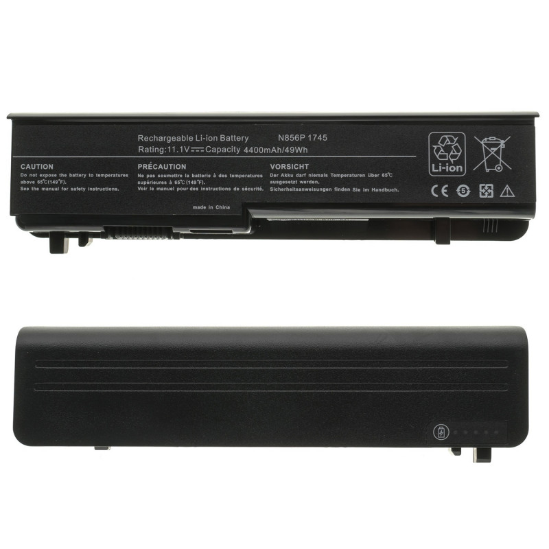 Акумулятор до ноутбука Dell N856P 312-0186 312-0196 M905P N856P U150P U164P Y067P Studio: 17 1745 1747 1749 11.1V 5200mAh Bla