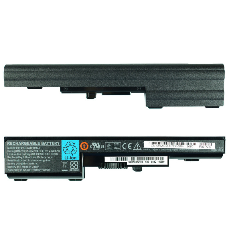 Акумулятор Dell RM627 3UR18650-2-T0044 4UR18650-2-T0044 BATFT00L4 BATFT00L6 BATFTOOL4 BATFTOOL6 PP16S RM628 1200 JFT00 11.1V 2