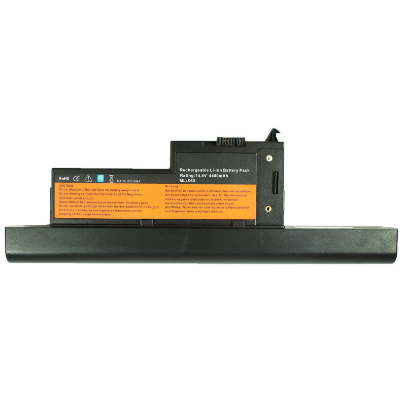 Акумулятор до ноутбука Lenovo 42T4775 42T4505 92P1168 92P1170 ThinkPad X60 X60S X61 X61S series 14.4V 4400mAh Black оем Акумулятор до ноутбука Lenovo 42T4775 42T4505 92P1168 92P1170 ThinkPad X60 X60S X61 X61S series 14.4V 4400mAh Black оем