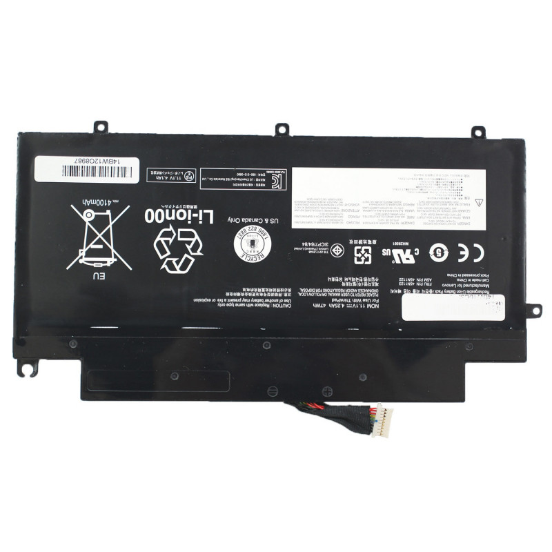 Акумулятор до ноутбука Lenovo 45N1121 45N1120 45N1122 45N1123 ThinkPad 431s 11.1V 4250mAh 48Wh Black оем