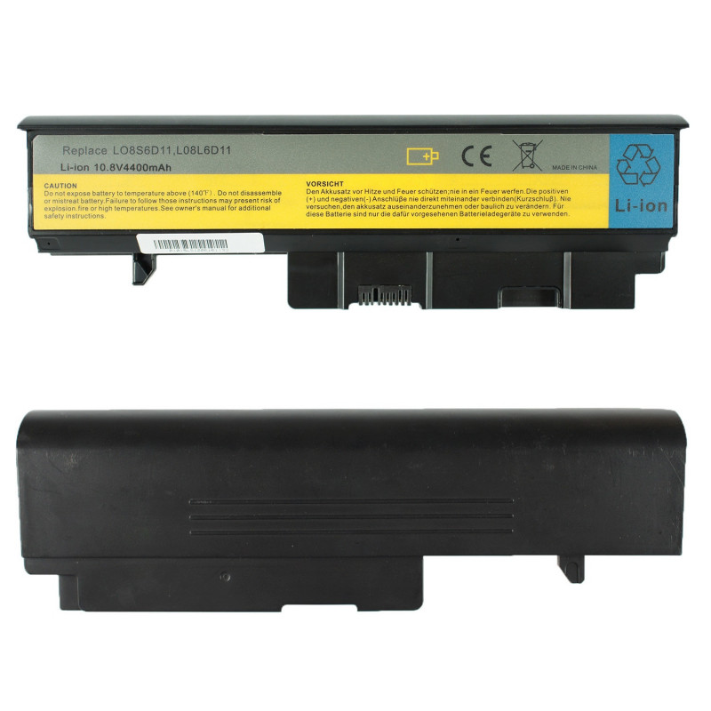 Акумулятор до ноутбука Lenovo L08L6D11 L08S6D11 L08S6D12 IdeaPad U330 V350 Y330 Series 10.8V 4400mAh Black оем