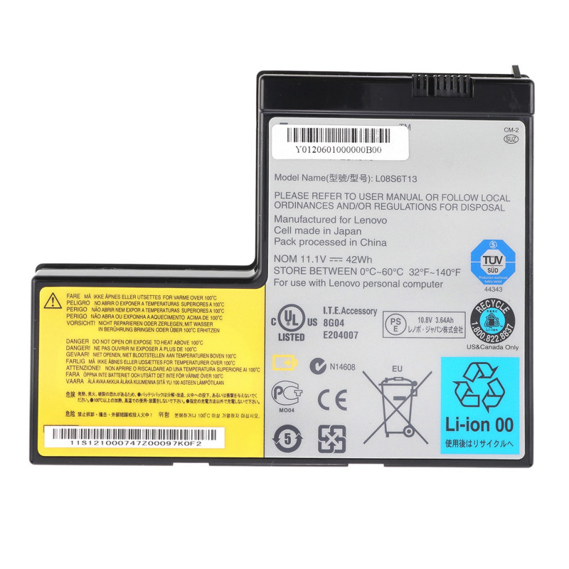 Акумулятор до ноутбука Lenovo L08S6T13 I42T4575 42T4576 deaPad Y650 4185 Y650A Series 11.1V 3600mAh Black оем Акумулятор до ноутбука Lenovo L08S6T13 I42T4575 42T4576 deaPad Y650 4185 Y650A Series 11.1V 3600mAh Black оем