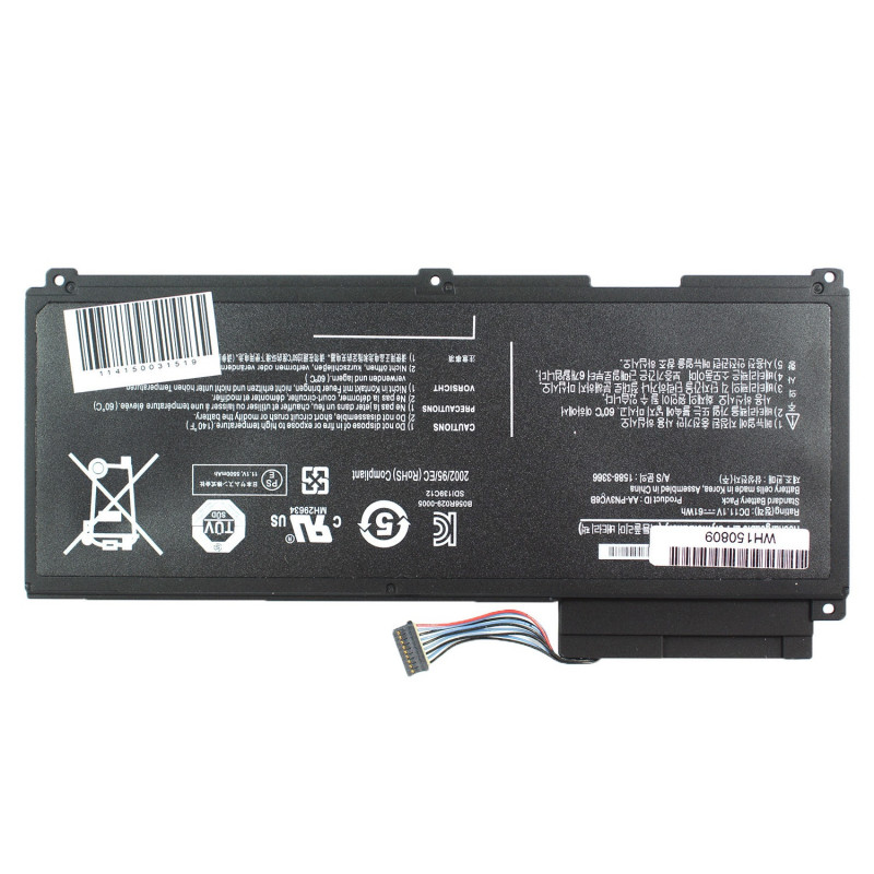 Батарея для ноутбука Samsung QX410 QX410 QX510 QX411 SF510 Q530 AA-PN3NC6F AA-PN3VC6B BA43-00270A BA92-07034A 11.1V 5500mAh Bla