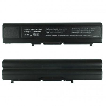 Акумулятор до ноутбука Toshiba PA3331 PA3331U-1BAS 1BRS PA3332U-1BAS 1BRS Satelite M30 M35 11.1V 5200mAh Black оем