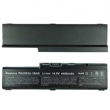 Батарея для ноутбука Toshiba PA3383 Satellite A70 A75 P30 P35 series 14.8V 4400mAh Black оем