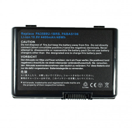 Акумулятор до ноутбука Toshiba PA3589 PA3589U-1BAS PA3589U-1BRS PA3609U-1BRS PABAS106 Dynabook Qosmio F40 F45 10.8V 4400mAh Bla