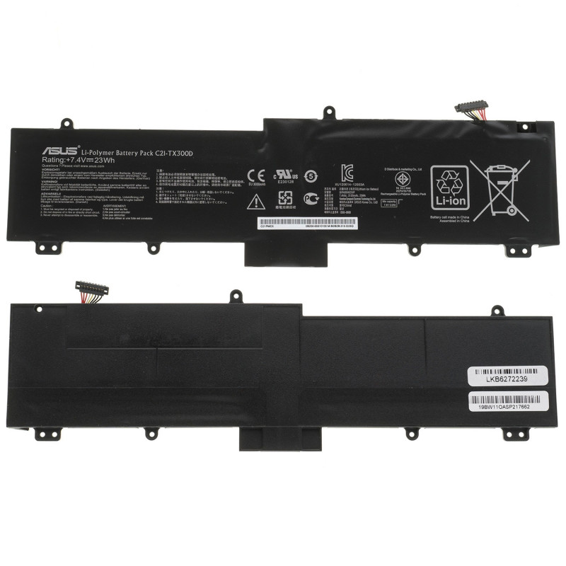 Акумулятор до ноутбука ASUS C21-TX300D Transformer Book TX300CA TX300K series 7.4V 3120mAh 23Wh Black 0B200-00310000 оем Акумулятор до ноутбука ASUS C21-TX300D Transformer Book TX300CA TX300K series 7.4V 3120mAh 23Wh Black 0B200-00310000 оем