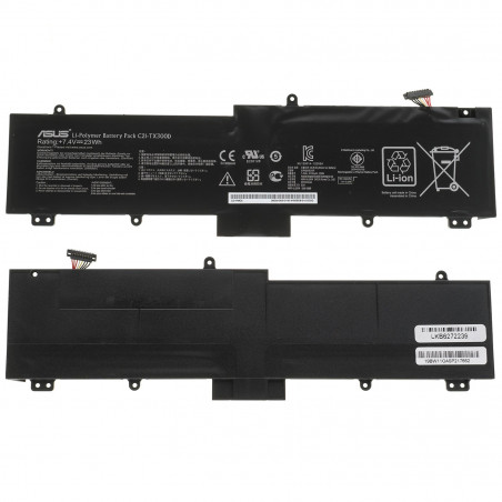 Акумулятор до ноутбука ASUS C21-TX300D Transformer Book TX300CA TX300K series 7.4V 3120mAh 23Wh Black 0B200-00310000 оем