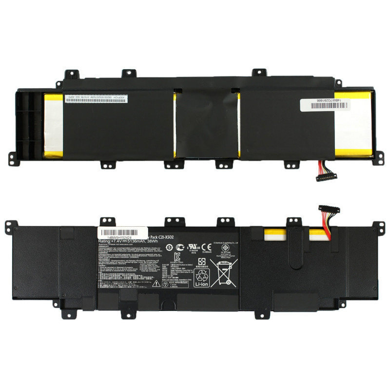 Акумулятор ASUS C21-X502 C31-X502 0B200-00320300M S500C S500CA PU500C PU500CA V500C 0B200-00320300M ASUS X502 X502C X502CA S500