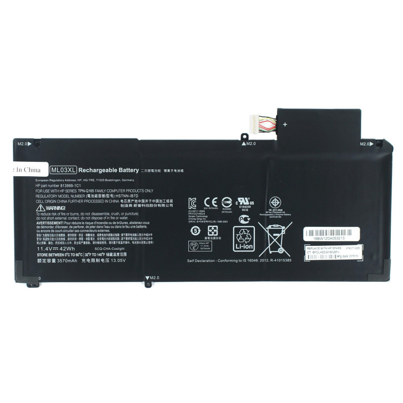 Батарея HP ML03XL ML03042XL 813999-1C1 814277-005 814060-850 HSTNN-IB7D 12-A000 12-A001DX NG TU 12-A002DX TU 12-A003NG TU 12-A0 Батарея HP ML03XL ML03042XL 813999-1C1 814277-005 814060-850 HSTNN-IB7D 12-A000 12-A001DX NG TU 12-A002DX TU 12-A003NG TU 12-A0