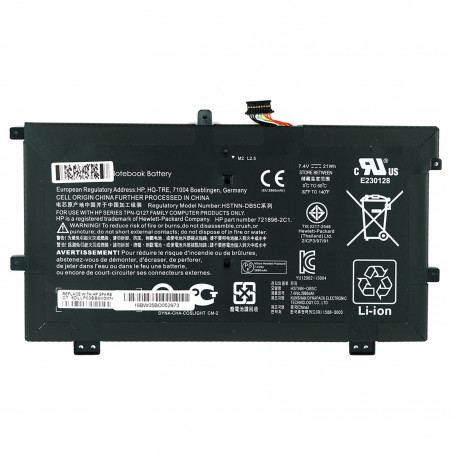 Батарея HP MY02XL 21CP3/97/91 2ICP3/97/91 721896-1B1 1C1 2B1 2C1 421 722232-001 HSTNN-DB5C IB5C LB5C HTSNN-IB5C MY02021XL MY020