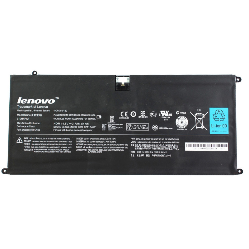 Акумулятор до ноутбука Lenovo L10M4P12 4ICP5/56/120 IdeaPad Yoga 13 U300 U300S U300s-IFI/ U300s-ISE series 14.8V 3550mAh 54Wh B Акумулятор до ноутбука Lenovo L10M4P12 4ICP5/56/120 IdeaPad Yoga 13 U300 U300S U300s-IFI/ U300s-ISE series 14.8V 3550mAh 54Wh B