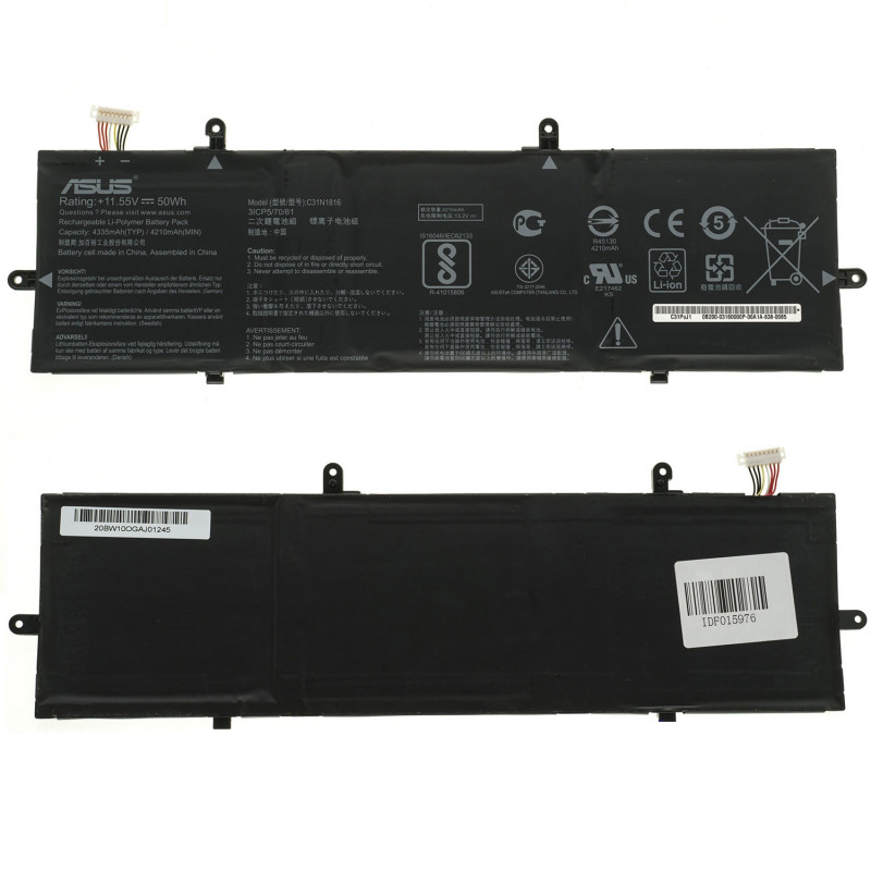 Батарея для ноутбука ASUS C31N1816 ZenBook Flip 13 UX362FA Q326FA-B Батарея для ноутбука ASUS C31N1816 ZenBook Flip 13 UX362FA Q326FA-B