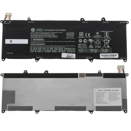 Акумулятор HP EP04XL 2ICP5/68/73-2 996QA155H BQ40Z551 EP04056XL HSTNN-DB9J HSTNN-IB8Y L52448-1C1 L52448-241 L52581-005 PHM2230D