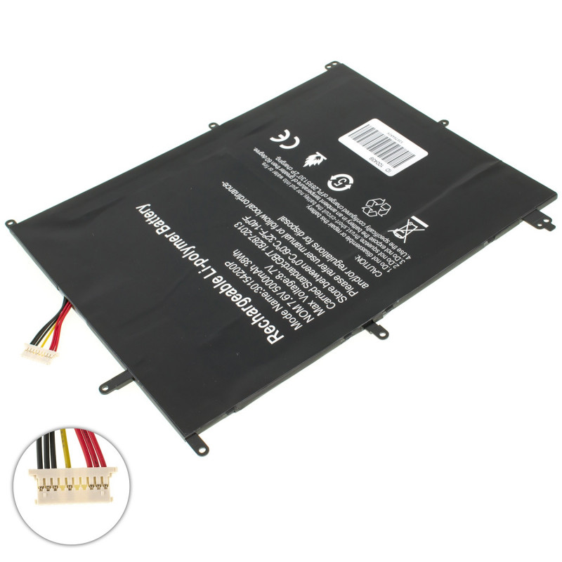 Батарея для ноутбука Prestigio 2898141P SmartBook 133S 7.6V 5000mAh 38Wh Black orig
