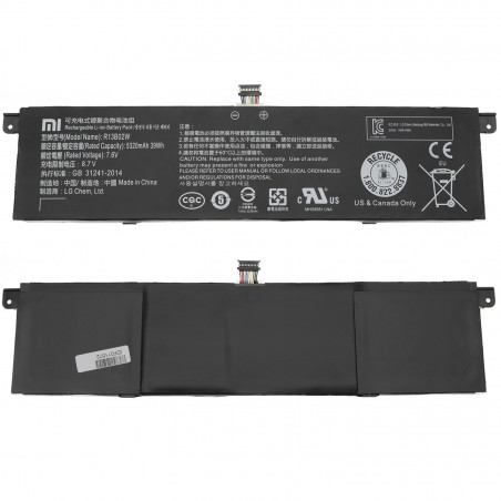 Батарея для ноутбука Xiaomi R13B03W RedmiBook 13 XMA1903-AF/AN/BB XMA1903-AF XMA1903-AN XMA1903-BB 7.7V 5200mAh 40Wh Black orig