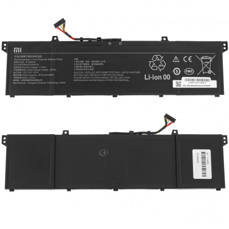 Акумулятор до ноутбука Xiaomi R15B03W ICP5/63/73 ICP7/63/67 Mi Notebook Pro 15 7.7V 8572mAh 66Wh Black orig