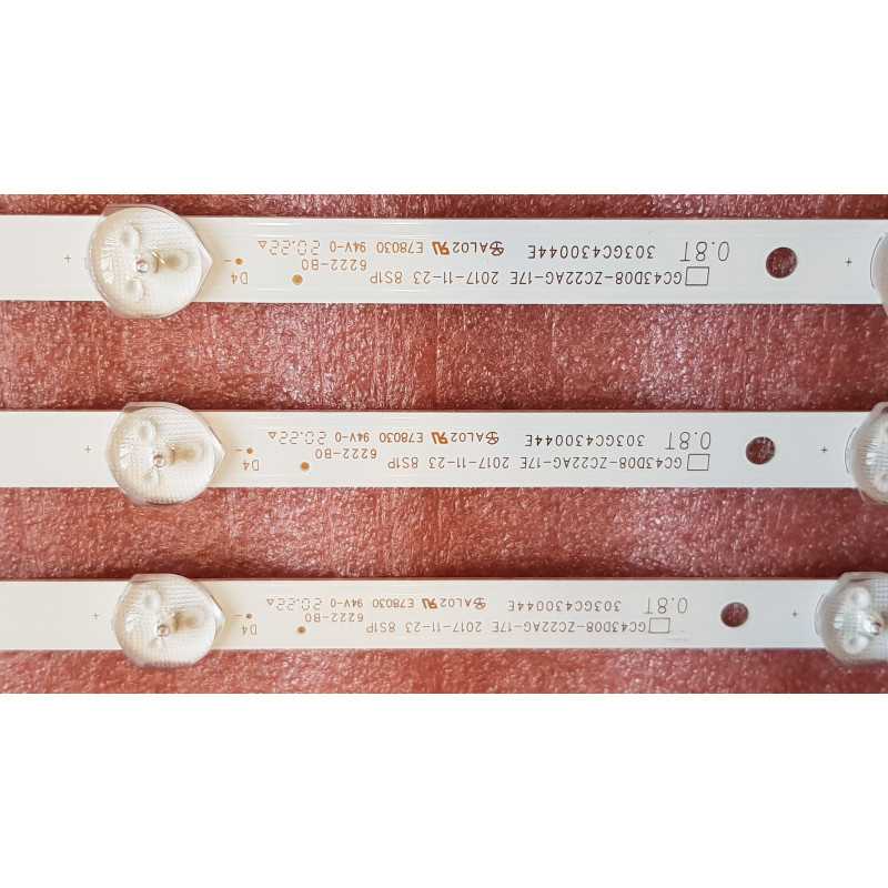 Подсветка GC43D08-ZC22AG-17E GC43D08 2017-11-23 ZC22AG 17 E 303GC430044 SAMSUNG UE43J5202AU 43J5202 BOEI430WU1 Подсветка GC43D08-ZC22AG-17E GC43D08 2017-11-23 ZC22AG 17 E 303GC430044 SAMSUNG UE43J5202AU 43J5202 BOEI430WU1