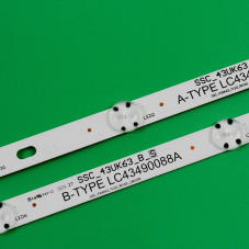 Підсвітка LG 339+830 mm 3+4 led LC43490075A 43LJ55_7LED_REV01_170930 1