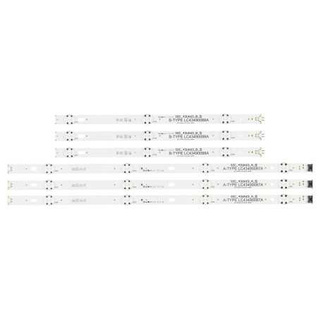 Підсвітка LG 339+830 mm 3+4 led LC43490075A 43LJ55_7LED_REV01_170930 1