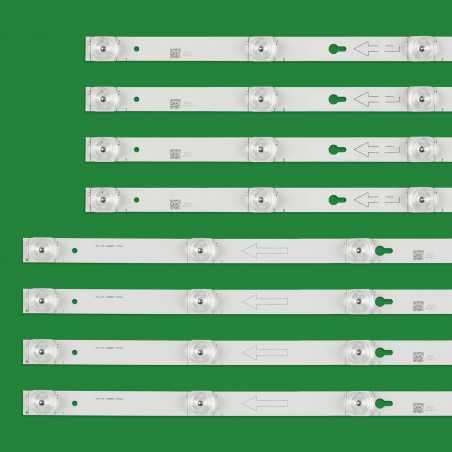 Подсветка T8-49D2900U-LPN1 4C-LB4905-YH07J 4C-LB4904-YH07J TCL_49D2900_4X4_3030_LX20180403 006-P1K3526A 006-P1K3527A