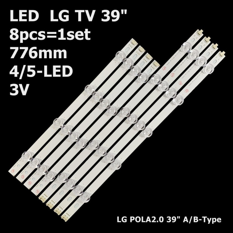 LED підсвітка TV LG 39" inch 776mm LG POLA2.0 39” A/B-Type Rev 0.0 HC3