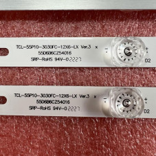 Подсветка TCL 55D6B6CZ54016 TCL-55P10-3030FC-12X6-LX Ver.3 TCL-55P10-3030FC-12X6-LX20200106 55P10 3030FC 12X6 LX LX20200106 V2