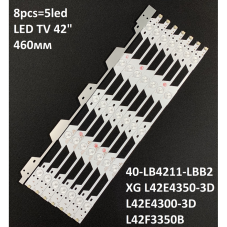 LED подсветка TV TCL 42" 3V inch 5-led 460mm 40-LB4211-LBB2 XG L42E435 LED подсветка TV TCL 42" 3V inch 5-led 460mm 40-LB4211-LBB2 XG L42E435