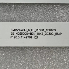 Підсвітка TV HISENSE LED55K1800 SVH550AH9-5LED-REV04-150409 Display HD